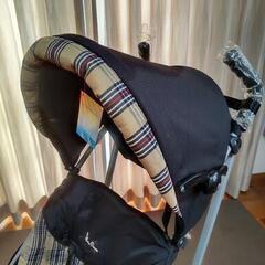 【中古】ベビーカー 日本育児 シルバークロス マイクロの画像