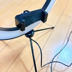 リングライト　撮影など　ライト　スタンド付きの画像