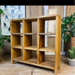 中古品】スタッキングシェルフセット・３段×３列・オーク材 | 無印良品