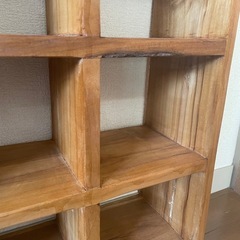 木製格子棚　スタッキングシェルフの画像