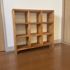 木製格子棚　スタッキングシェルフの画像