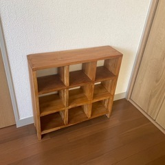 木製格子棚　スタッキングシェルフの画像