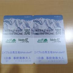 白馬47 白馬五竜リフト券　１枚