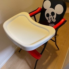 子供用 ハイチェア ミッキーマウスの画像