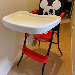 子供用 ハイチェア ミッキーマウスの画像