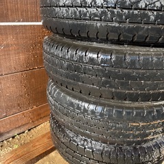バリ溝 バンタイヤ 純正アルミホイール 145/R12 軽自動車 コンパクトカーの画像