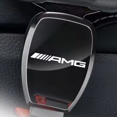 Mercedes-Benz メルセデスベンツ AMG シートベルト エクステンダー バックル ミラー仕上げ ワンプッシュ ボタン ガンブラック 黒の画像