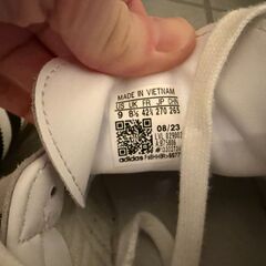 【清掃済み】【美品】adidas samba 27.0cm アディダス サンバ 白x黒の画像