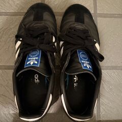 【清掃済み】【美品】adidas samba 27.0cm アディダス サンバ 黒x白の画像