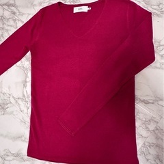 🤍AZULbymoussy ワインカラーニット の画像