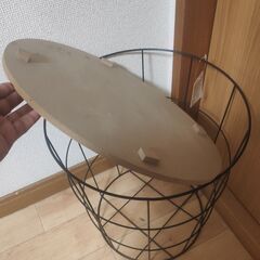 バスケット スツール チェア 収納の画像