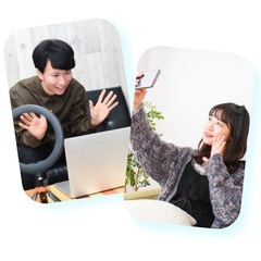 すきま時間にスマホでライブ配信をするお仕事の画像