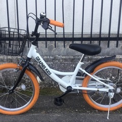 ＜美品車＞グラフィス GRAPHIS・18インチキッズ自転車・変速なし・サドル新品の画像