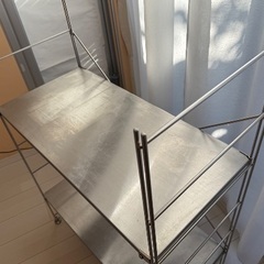 ステンレスユニットシェルフ　ワイド　中 幅８６×奥行４１×高さ１２０ｃｍの画像