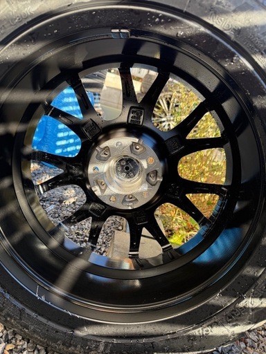 215/45R17 5穴・ブラックホイール・スタッドレスタイヤセット4本