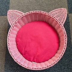 猫ベッド　猫耳付き
