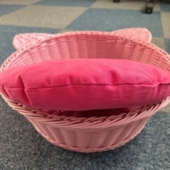 猫ベッド　猫耳付きの画像