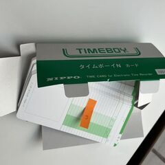 NIPPO　タイムレコーダー（日焼け有）　未使用カード53枚付の画像