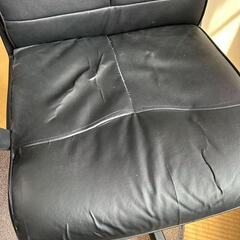 オフィスチェア　破れ補修してあります。の画像