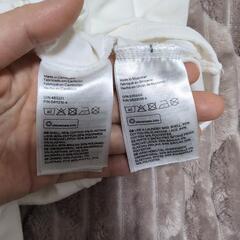 H&M レース付き襟ロンパース 68cm 74cm 2枚セットの画像