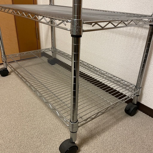 【美品】ルミナス　スチールラック　幅90センチ　