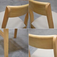 【4/28受渡完了】≪yt1819ジ≫ ニトリ ダイニングセット SI01 LBR ダイニングテーブル DT 4LEG SI01 G120I＋チェア2脚＋ベンチ 4001475-4001421-4001433 中古家具/宮城県仙台市 70130-11の画像