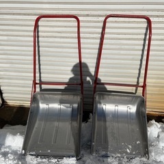 アルミスノーダンプ　大　2台セット！　立山アルミ製　除雪スコップの画像