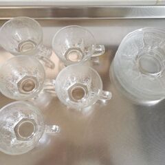 ガラス製カップ＆ソーサー＆ワイングラス