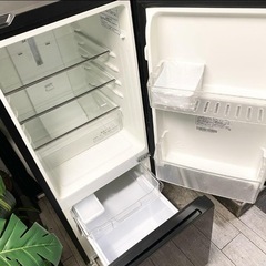COOL家電☆デジタル木目×ブラックが基本のガラスドアモデル、高級感もありますの画像