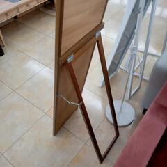 ★ジモティ割あり★  姿見 ブラウン H147×D43×W33.5 クリーニング済み OJ7789の画像