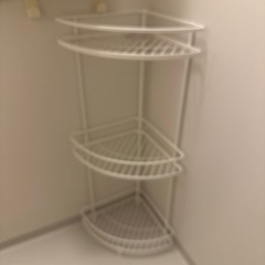 ニトリ バスラック コーナー3段 ホワイト