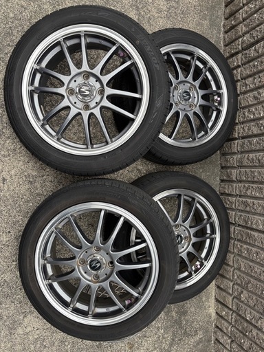 15インチ　アルミホイール　無名　スペーサー付き