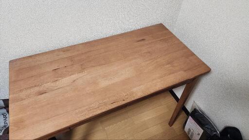 【分解済み】作業デスク天然木目