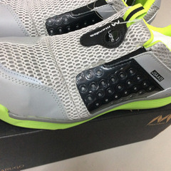 ★ 作業靴 26cm マンダム メッシュ スリッポン mandom グレー ライムの画像