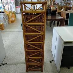 ラタンチェスト 7段 ※2400010479823の画像