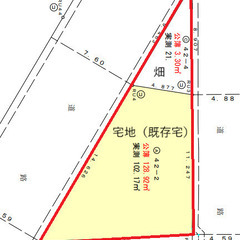 売土地　　　670万円　　宅地・畑