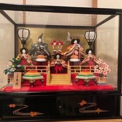 お雛様ガラスケース飾り