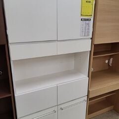 J6711　キッチンボード　ホワイト　クリーニング済　【リユース...