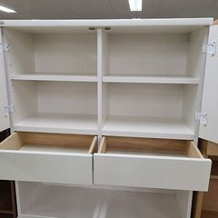 J6711　キッチンボード　ホワイト　クリーニング済　【リユースのサカイ柏店】の画像
