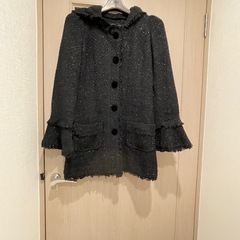 フード付きショートコート