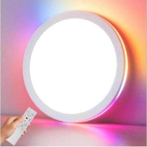 LEDシーリングライト RGB機能付き 6畳~8畳 32W 3800lm リモコン付き スマホAPP対応