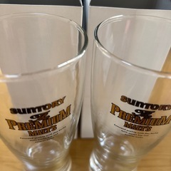 正規品　サントリー　プレミアムモルツ　ペアグラス　箱付き　美品　ビールの画像