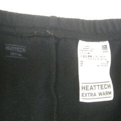 UNIQURO KIDS／ ヒートテック120上下＆イヤーウォーマー／ 黒の画像