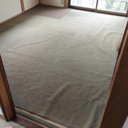 お早めに。2月10日処分　6畳1間用カーペット　畳保護、土間寒さ対策