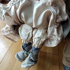 アンティーク手作りドール人形末長くの画像