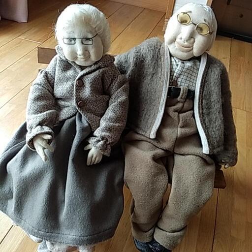 アンティーク手作りドール人形末長く