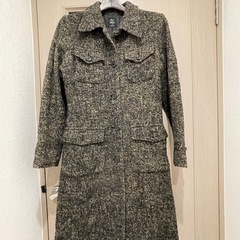 シンプルウールコートの画像