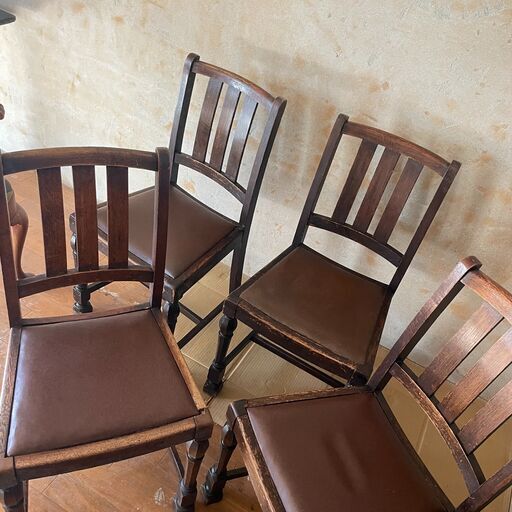 アンティーク ダイニングチェア 4脚セット イギリス アンティーク 家具