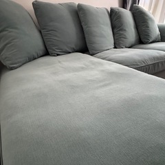 (予約済み)【美品】IKEA Gronlid ソファー　3人掛け カウチソファ 北欧 ソファ　グリーンの画像