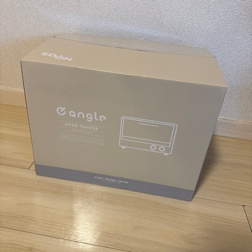 新品 未使用e angle オーブントースター エディオンプライベートブランド モカホワイト